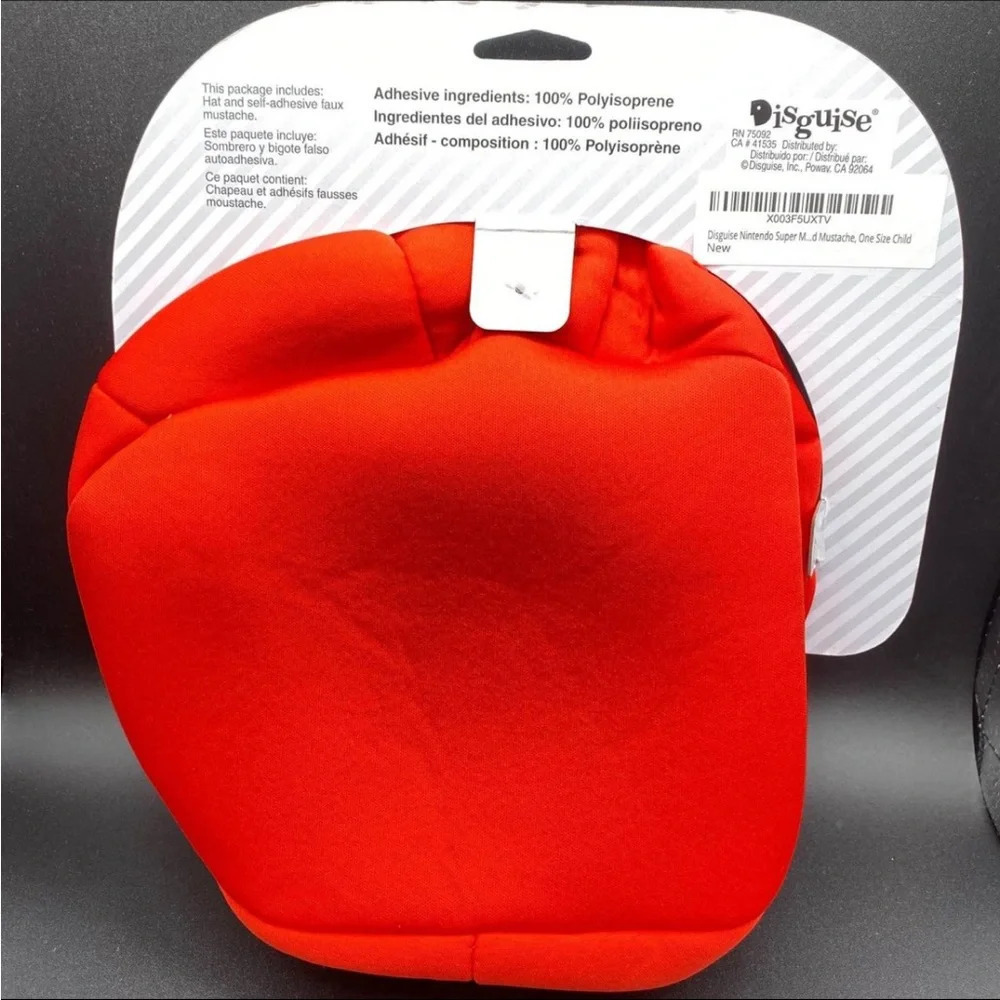 Nintendo Red Cap and Mustache Set - Picture 3 of 5